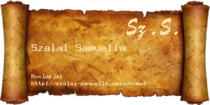 Szalai Samuella névjegykártya