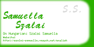 samuella szalai business card